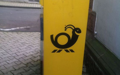 Florale Schneckenpost