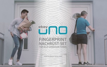 Haustür mit ekey uno Fingerprint und Nuki Smart Lock nachrüsten
